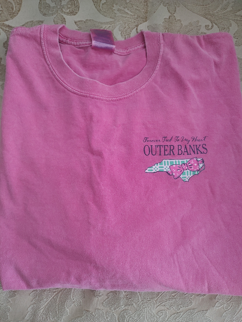 Gildan Pink Crewneck Cotton Tee